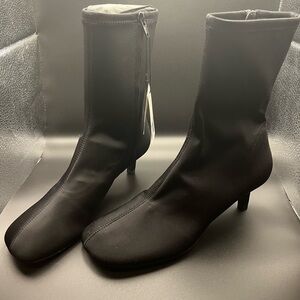 Zara Black Heeled Boots